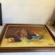 Tableau nature morte dédicacée huile sur toile signée