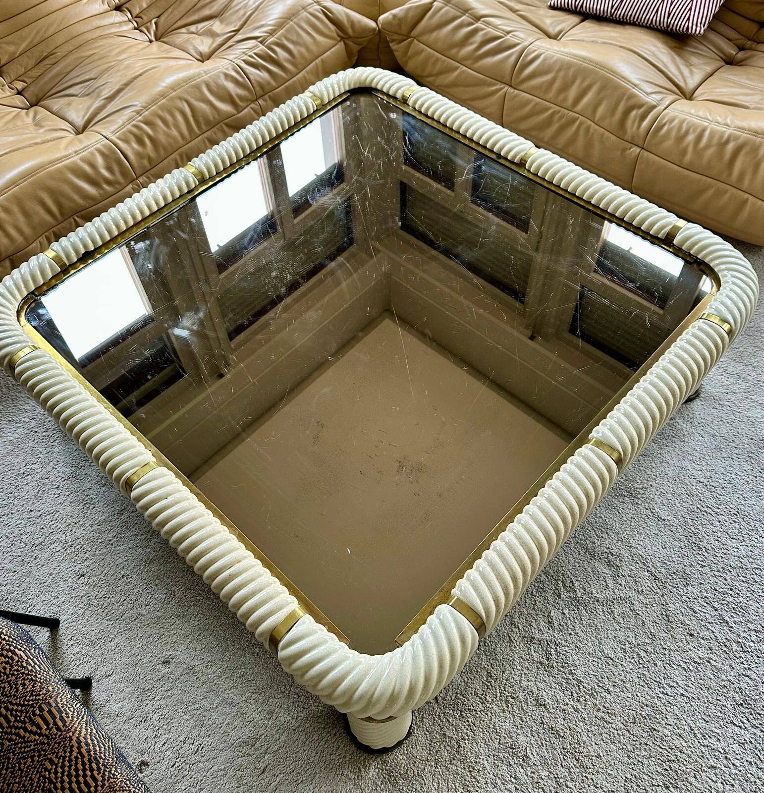 Tommaso Barbi coffee table ceramic 1970