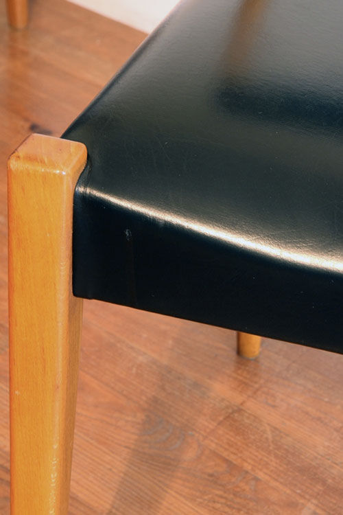 Set of 4 vintage Scandinavian "self" chairs