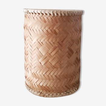 Corbeille à papier panière en osier/rotin