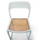 Ensemble de 5 chaises Baumann modèle "Traineau" blanches