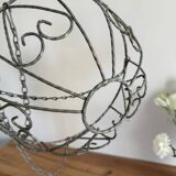 Vintage hanging plant basket
