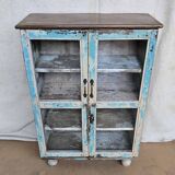 Old Burmese teak display case