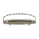 Chrome metal oval tray