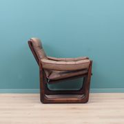 Leather armchair, Danish design, 1960s, manufactured by Genega Møbler