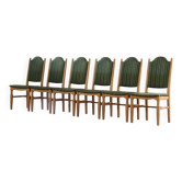 Chaises de salle à manger en chêne danois vintage, style Henning Kjærnulf, années 1960, ensemble de 6