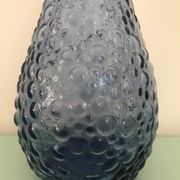 Carafe empoli violet mauve petits bulles hobnail