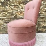 Toad armchair, vintage velvet fireside chair