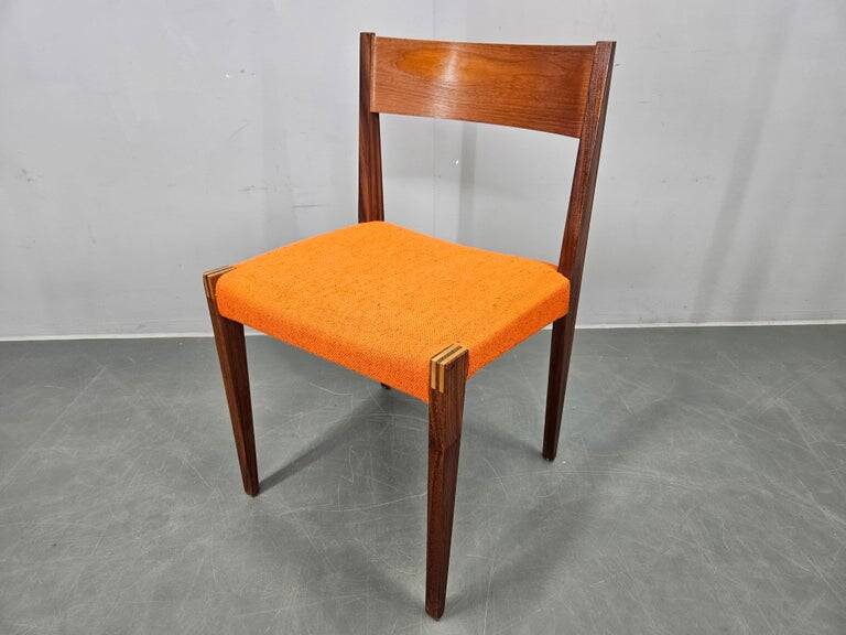 Set of Four Rare Teak PIA Chairs by Poul Cadovius, Girsberger, Denmark, 1960s