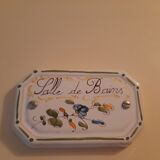 3 door plates Faïencerie Moustiers Sainte Marie