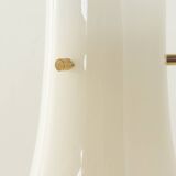 Suspension en verre opalin blanc, 1970