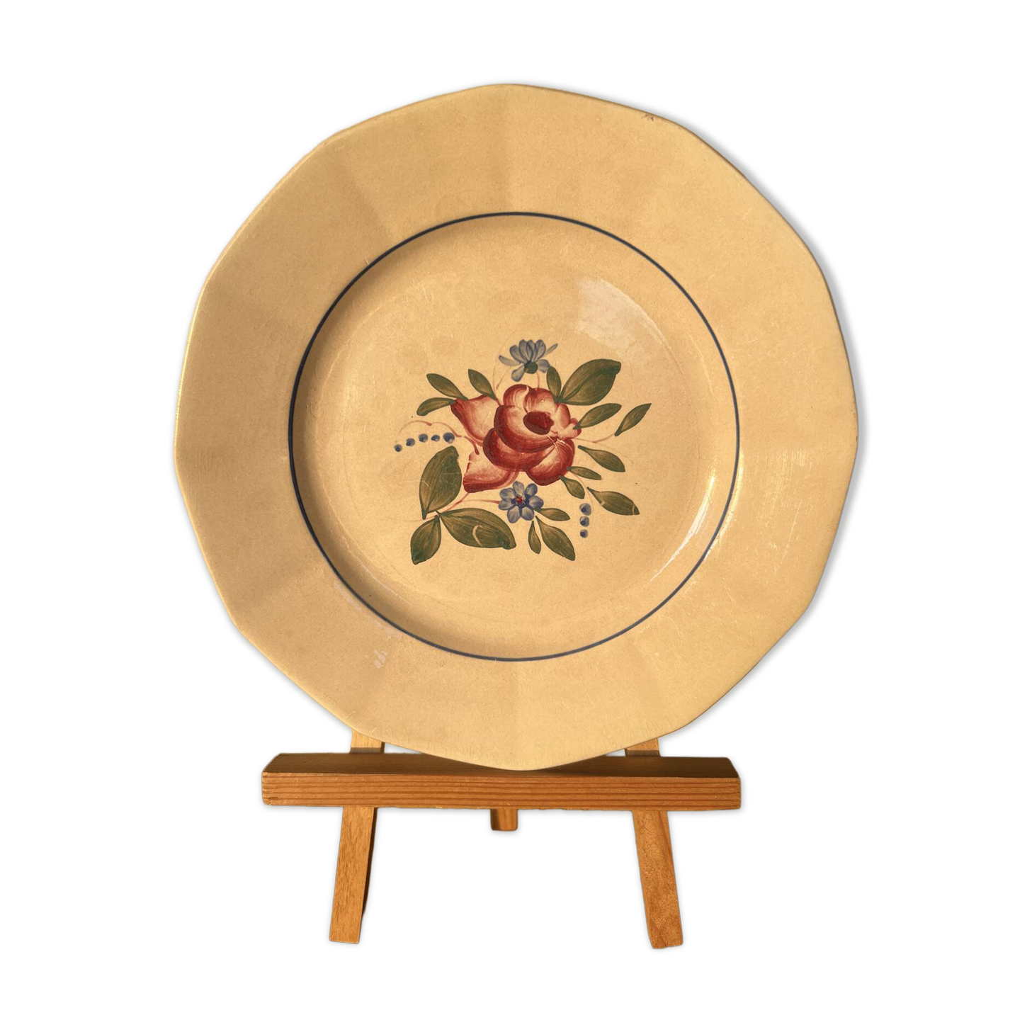Assiette Digoin Sarraguemines - modèle 9177