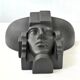 Applique visage en céramique Saint-Clément, 1980