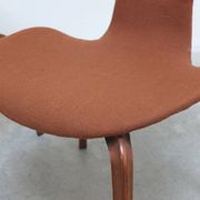 Rare set of 4 first edition 'Grand Prix' chairs by Arne Jacobsen for Fritz Hansen, 1959