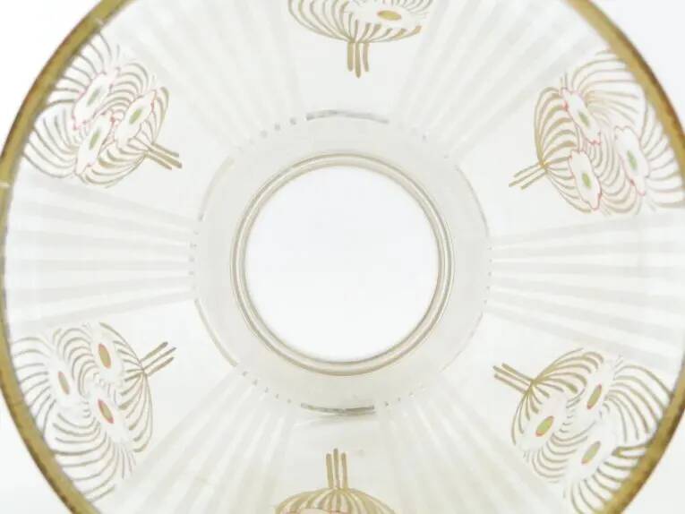Mid-century modern vase, glass, Kamenický Šenov, Czechoslovakia, 1950s
