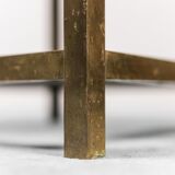Pair of coffee tables in brass 70s vintage