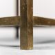 Pair of coffee tables in brass 70s vintage