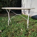 Bistro table with marble plaque