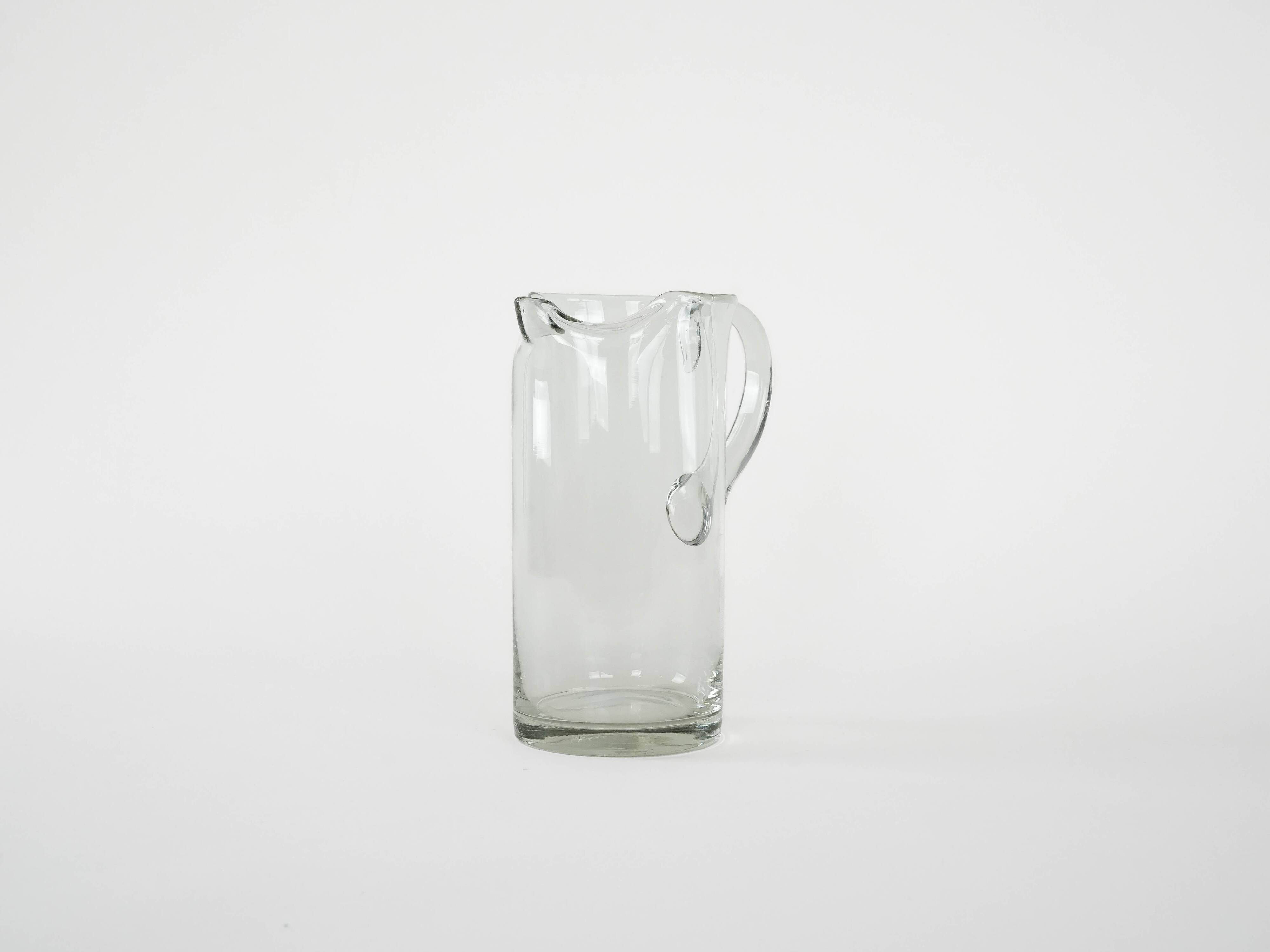 Glass jug, Danish design, 1970s, production: Denmark
