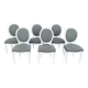 Set of 6 Louis XVI style Medallion chairs