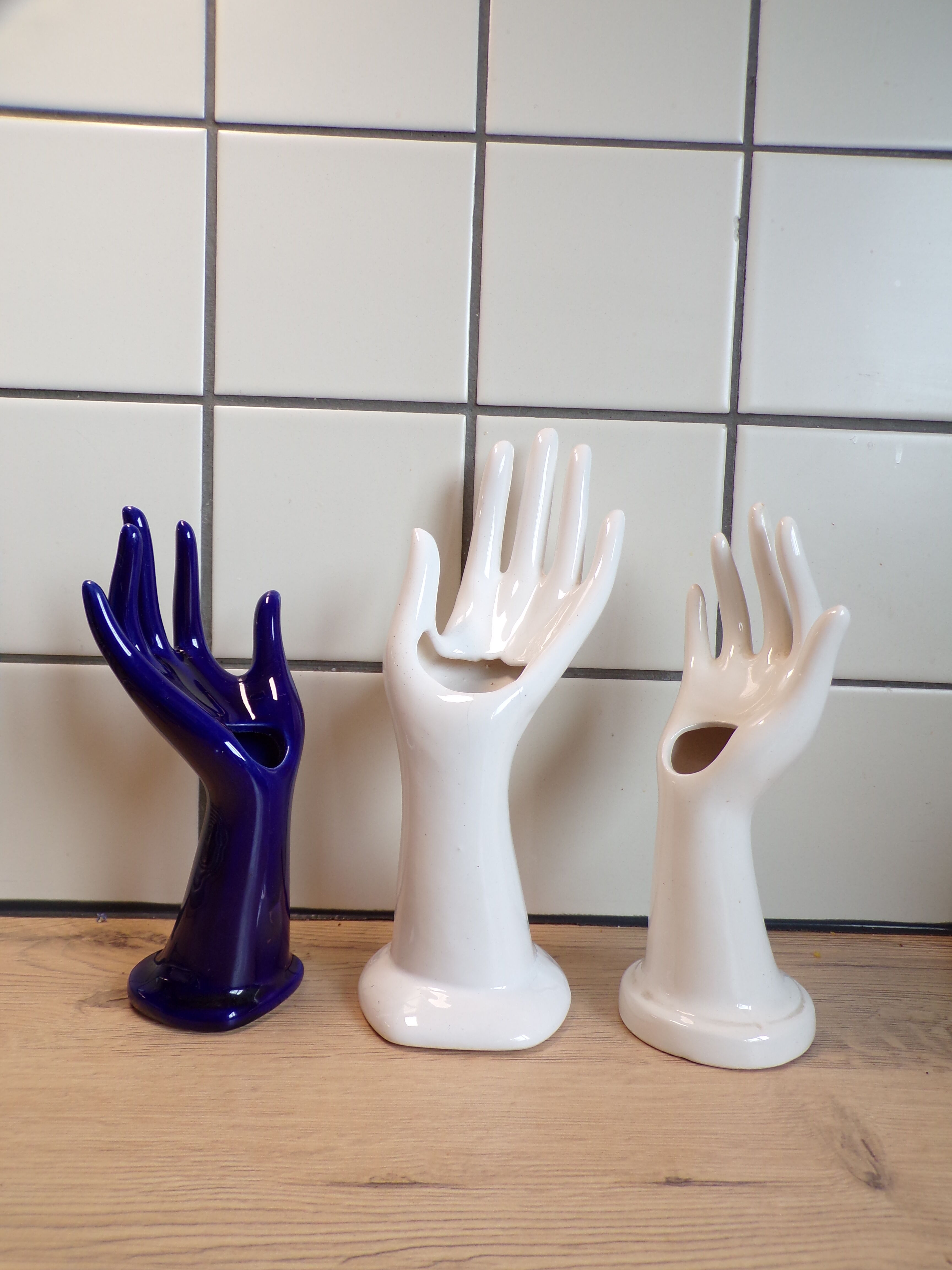 Set 3 ceramic ring hands