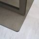 Smoked glass coffee table, brushed stainless steel base, 1970s.