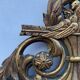 Antique mirror with gilded wood pediment, Louis XVI style
