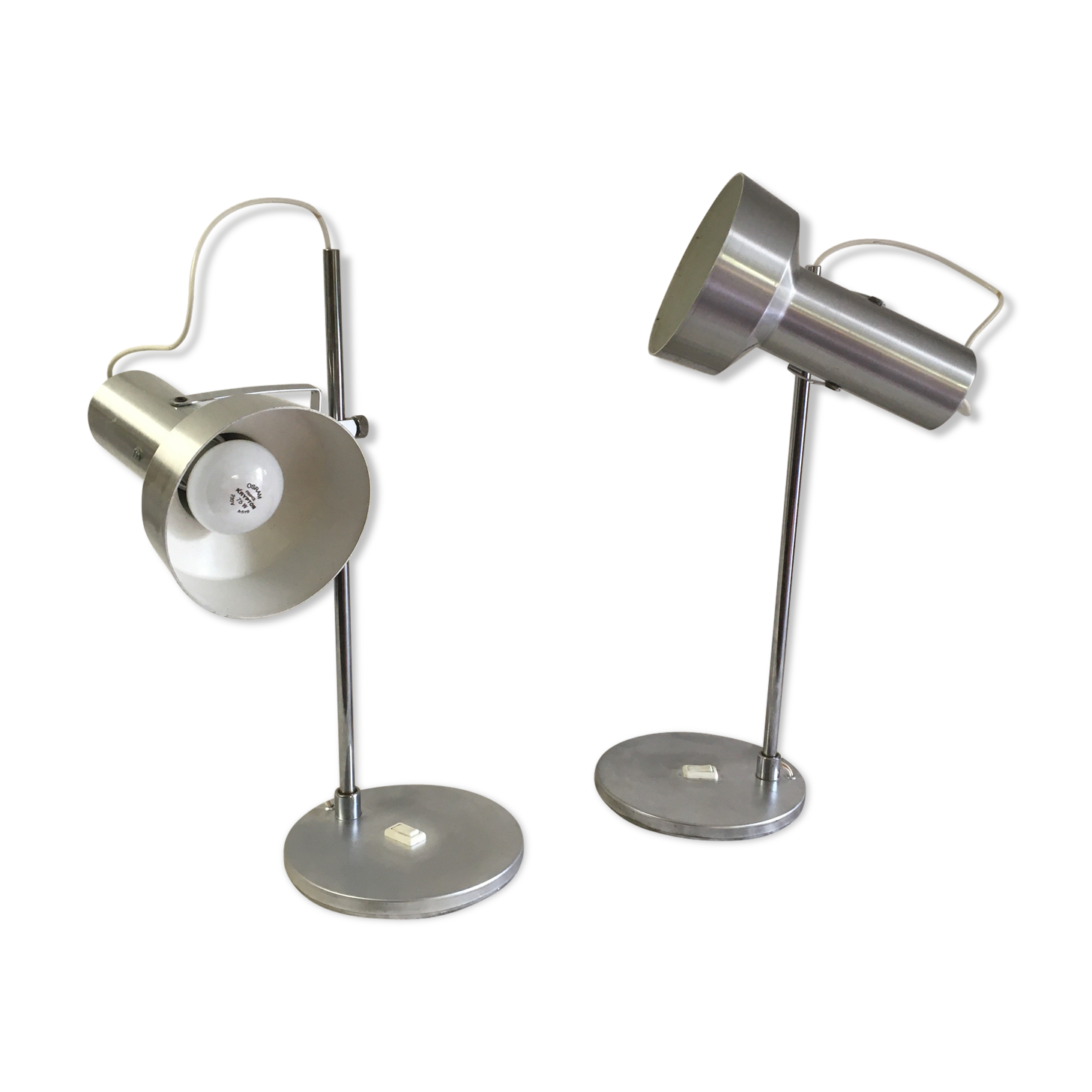 Set of 2 vintage articulated lamps - 60s
