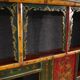 20th century lacquered and painted Chinese headboard