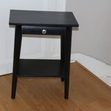 60s black drawer bedside