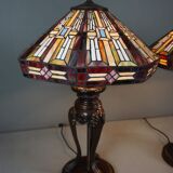 Set of 2 Tiffany lamps