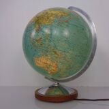 Vintage Illuminated Duo Glass Globe by Paul Oestergaard for Columbus, Germany, 1950s