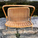 Rattan magazine rack