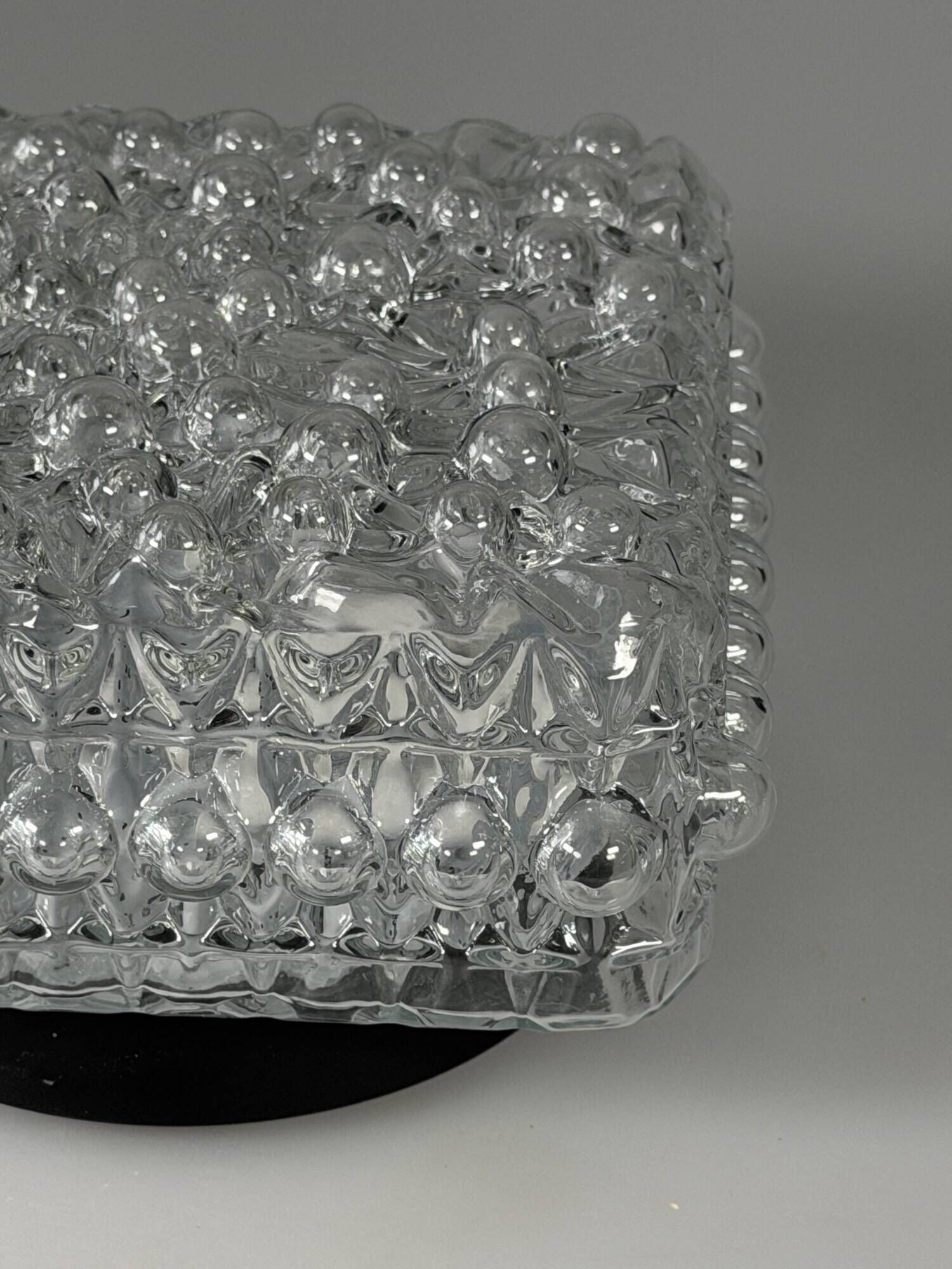 1960s 1970s Ceiling or Wall Lamp Bubble Glass Germany Space Age Design