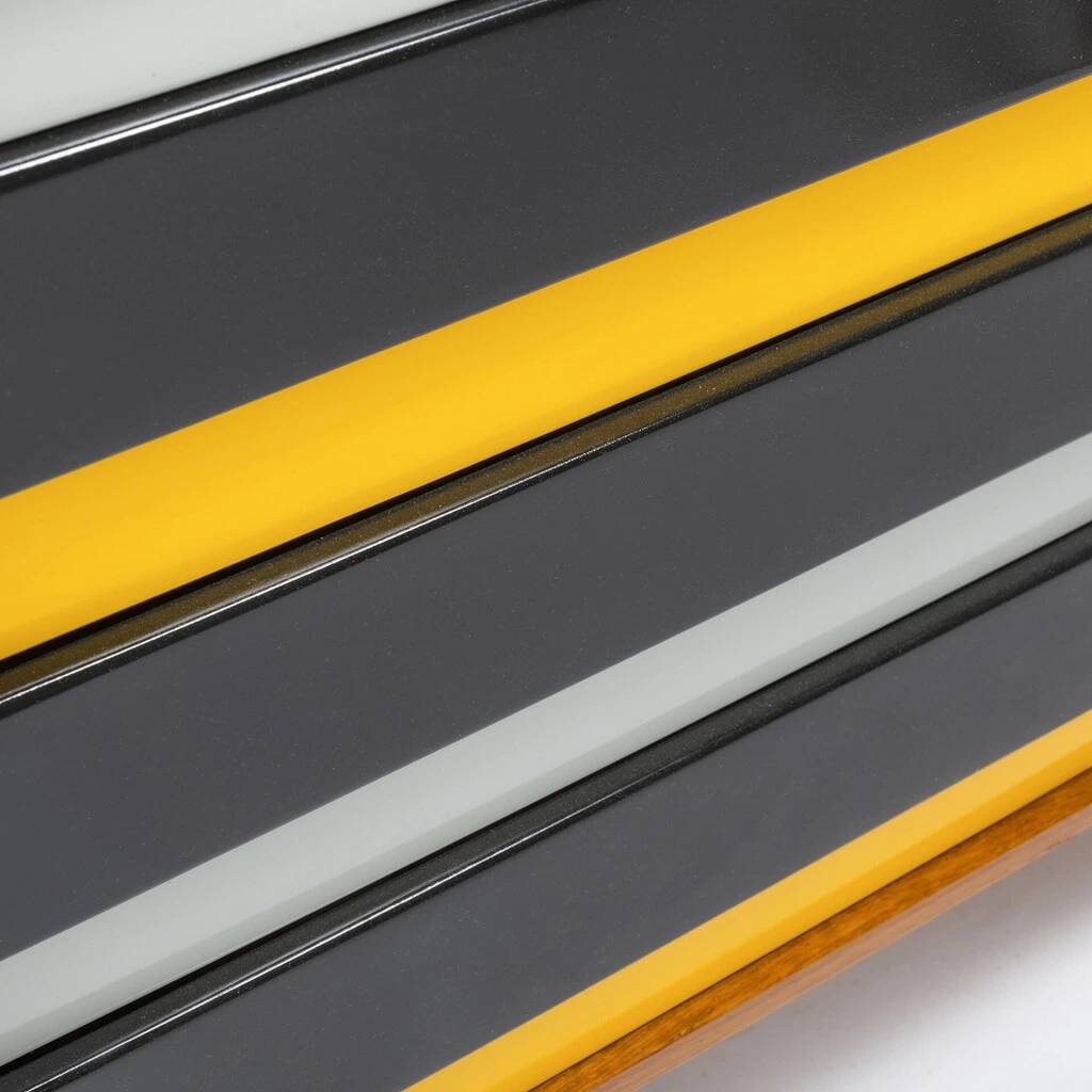 Original U-458 cabinet designed by Jiří Jiroutek in 1958 - Black & Yellow