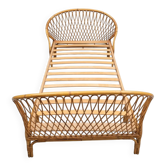 Vintage rattan bed