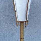 Vintage rattan floor lamp
