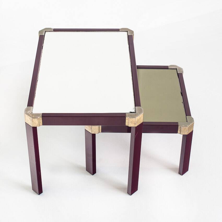 Vintage Regency Style Nesting Tables Attribution Roméo Rega France 70s