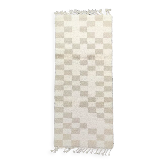 Berber carpet cream tiles 80x185 cm