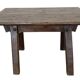 Antique brutalist coffee table in solid wood