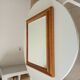 Miroir doré vintage à glace biseautée