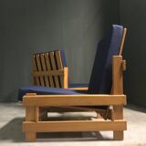 Rare pair of niko kralj 'dota' system lounge chairs, 1970's