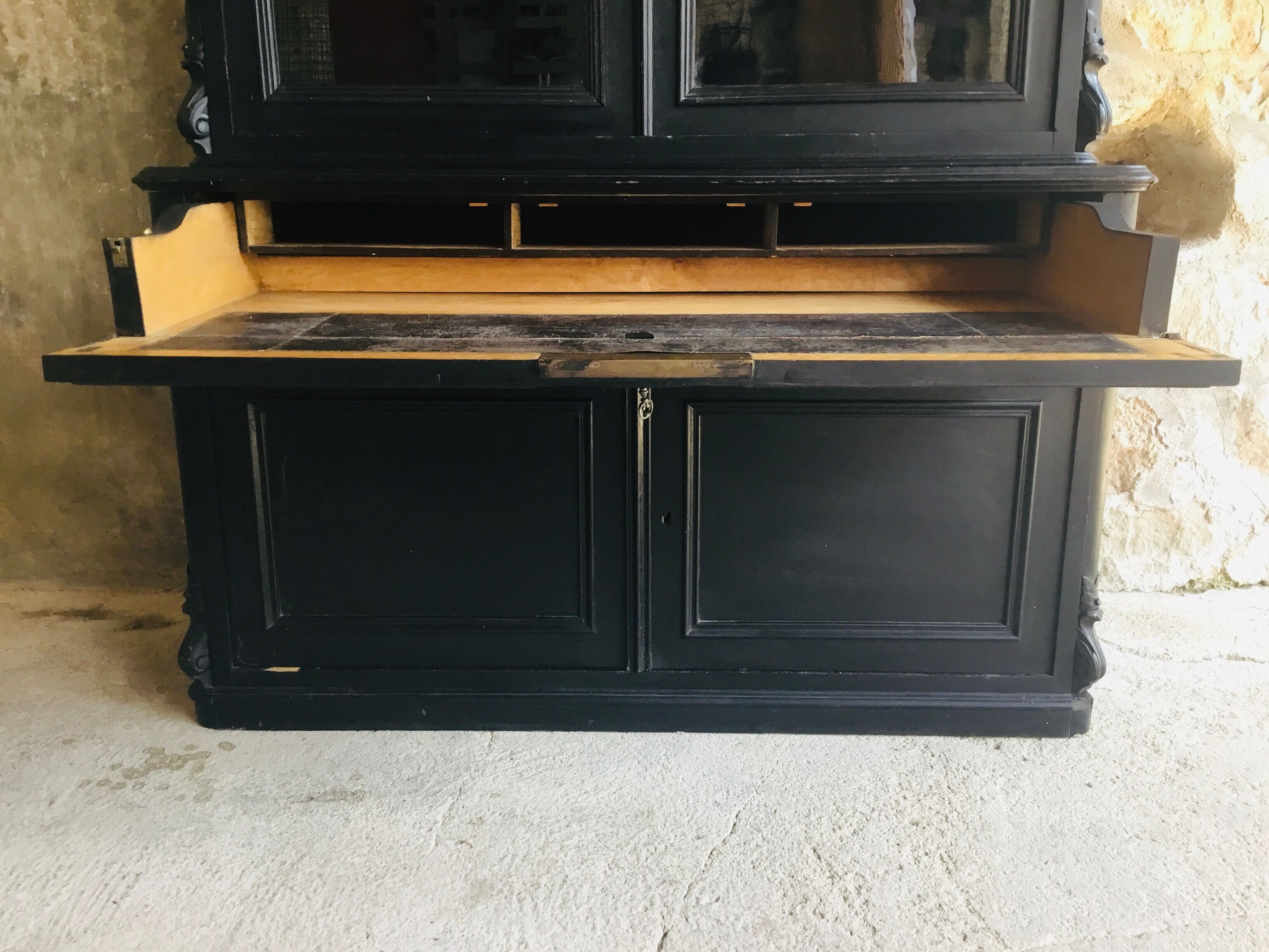 Black glazed sideboard Napoleon III era