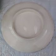 Two old asparagus plates in Salins barbotine