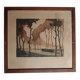 Roger hebbelinck landscape original lithograph signed and numbered 11/350