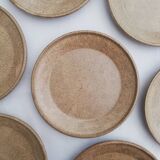 Vintage stoneware dessert plates