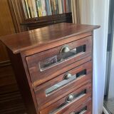 Exotic wood chest of drawers – Vintage industrial style