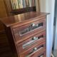 Semainier en bois exotique – Style industriel vintage