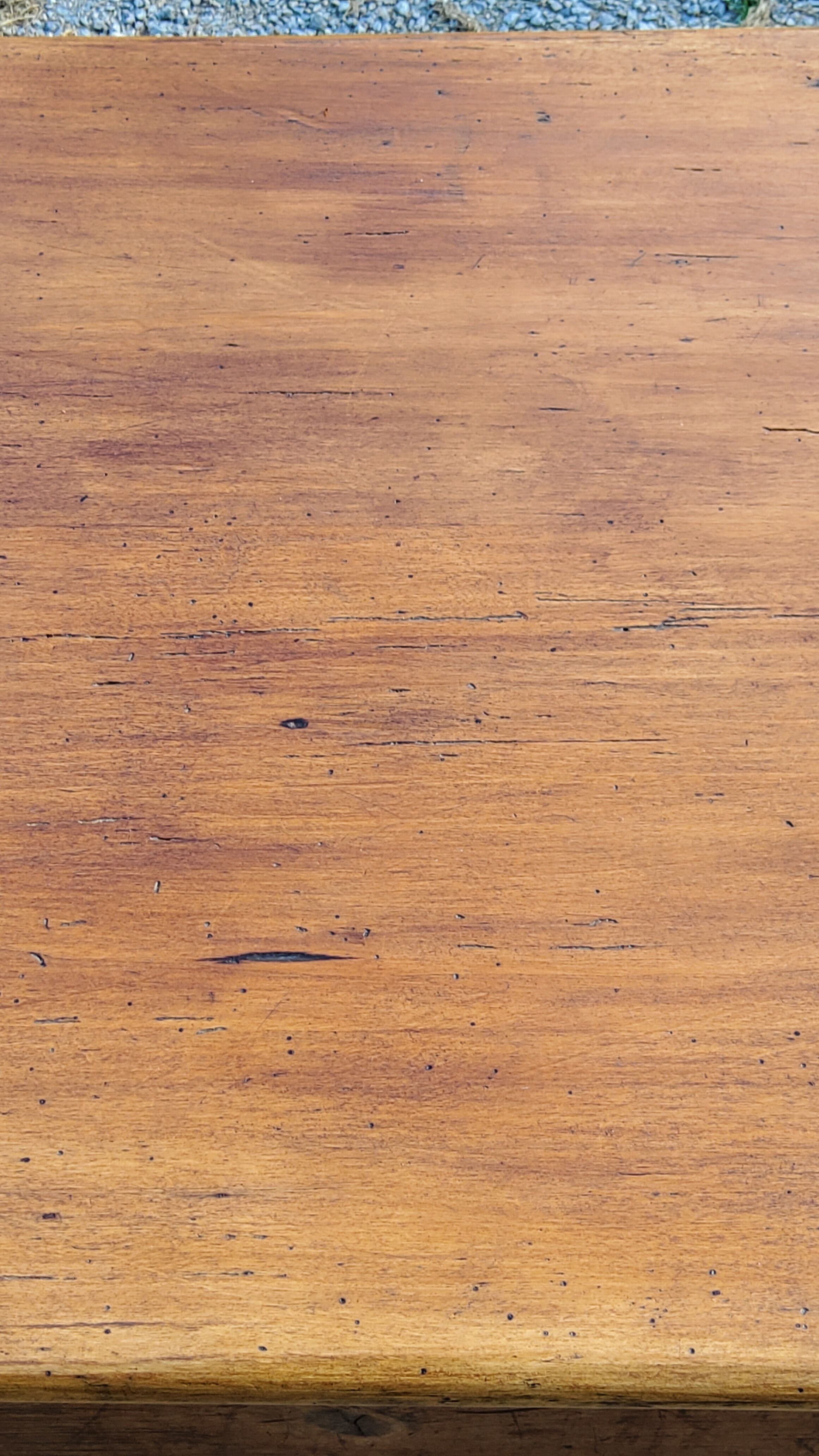Farm table nineteenth century feet spindles 251cm and its 2 benches