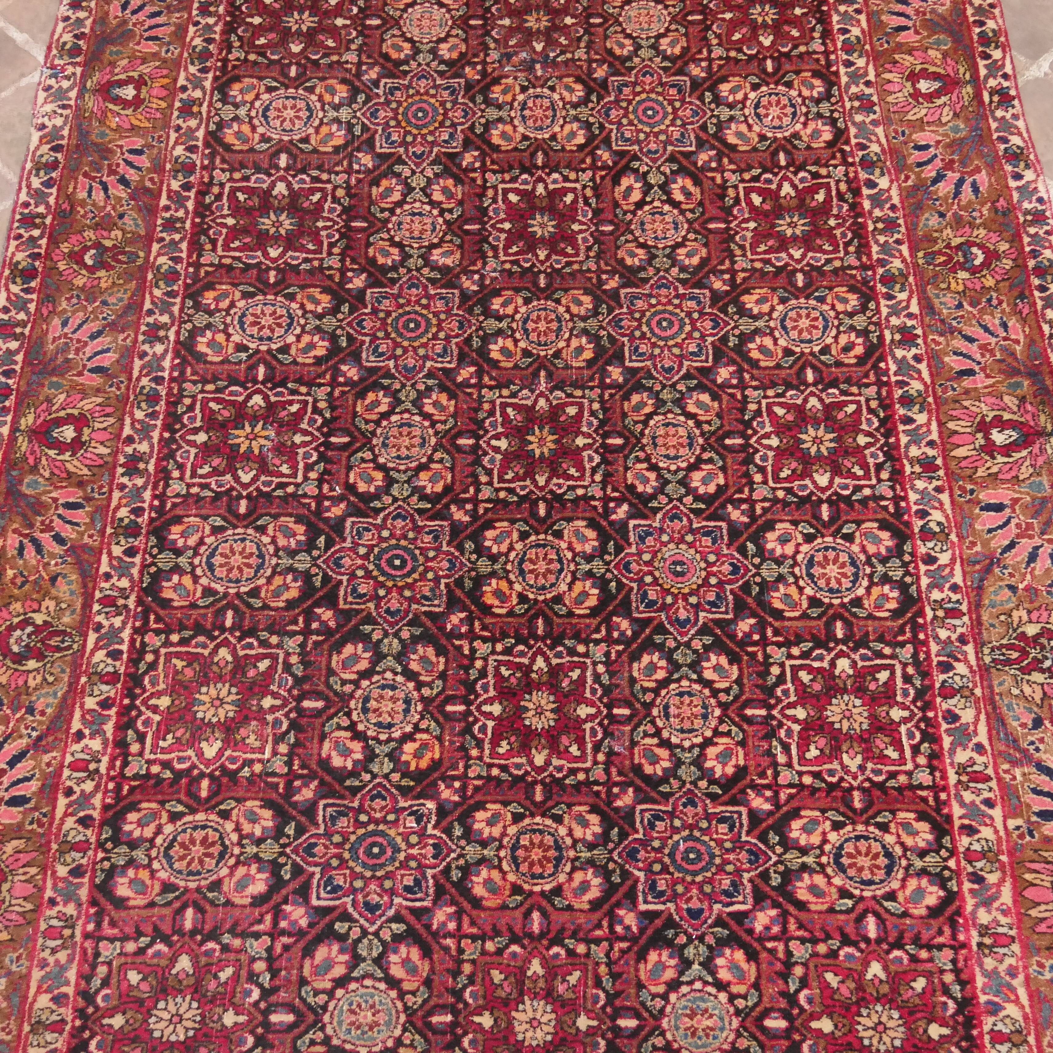 Tabriz handmade antique persian rug 194 x 130 cm